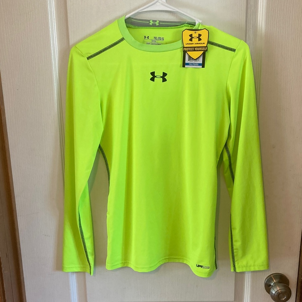 Under Armour Kids Long Sleeve Tee - Neon Yellow